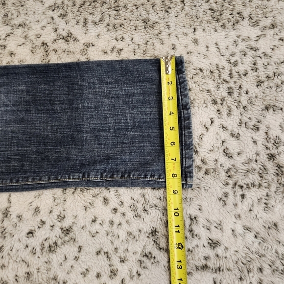 Chico's Platinum SZ 2/12 Mid Rise Embellished Straight Leg Stretch Jeans - Picture 10 of 11